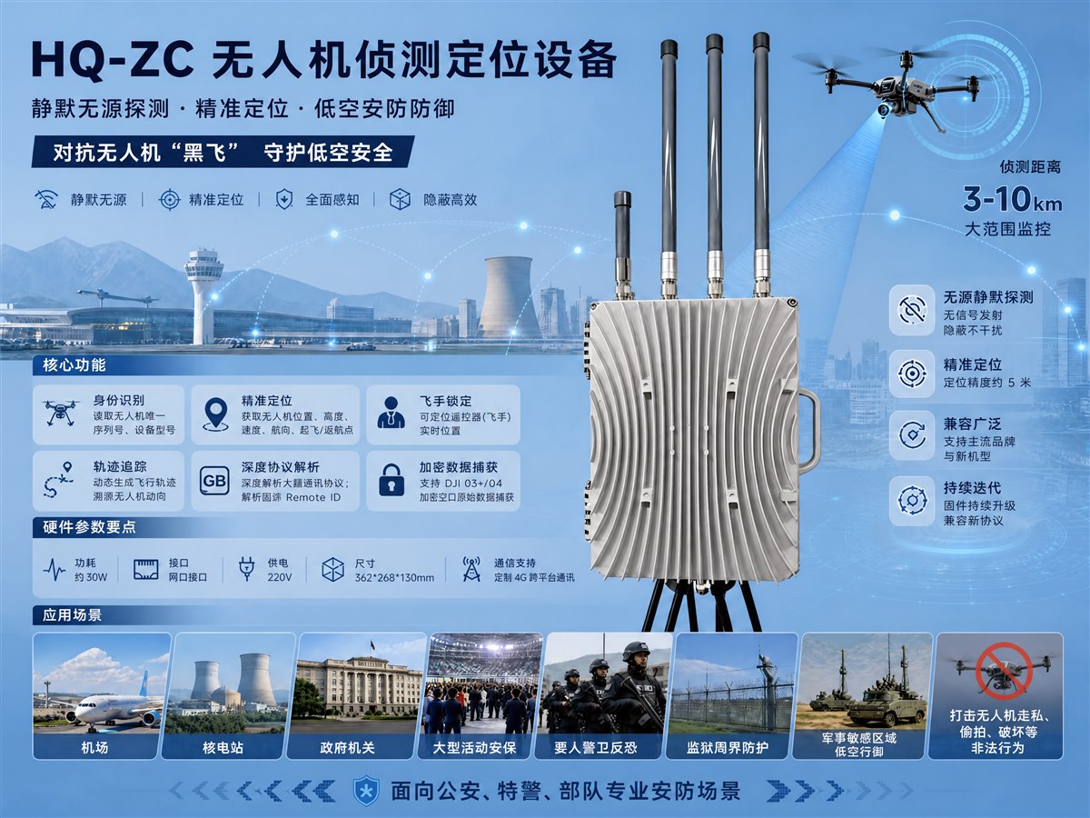 无人机侦测定位设备 HQ-ZC